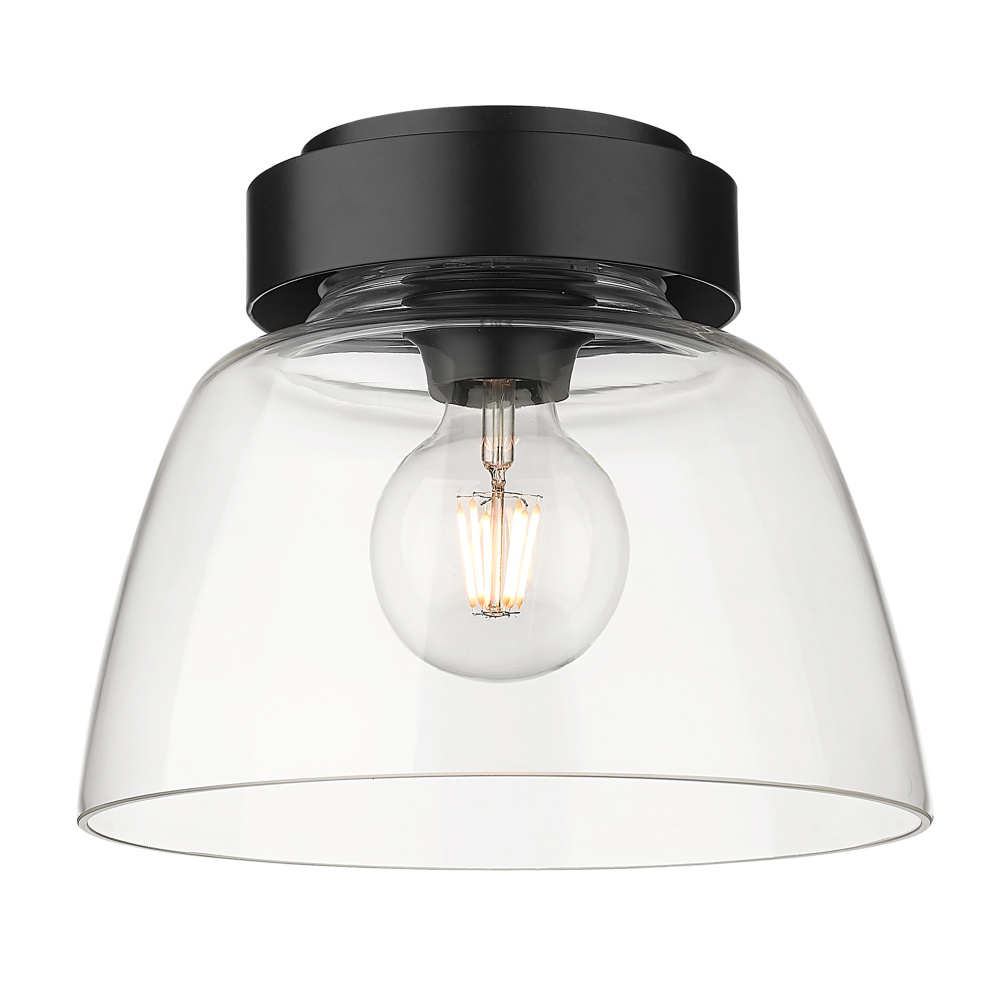 Golden Lighting Remy 1-light Flush Mount in Matte Black